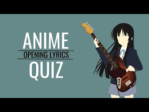 Anime opening lyrics quiz [30 op] super easy - hard - Bilibili