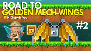 ROAD TO GOLDEN MECH-WINGS #2 | Pixel Worlds