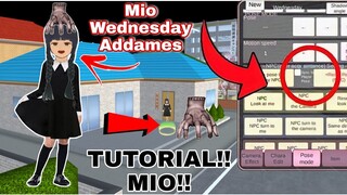 تعليمي ميو وينزداي Tutorial how to make Mio to become Wednesday Addams in SAKURA SCHOOL SIMULATOR