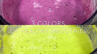 Healthy 3 colors Smoothies