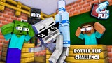Monster School: Bottle Flip Challenge - Minecraft Funny Animation