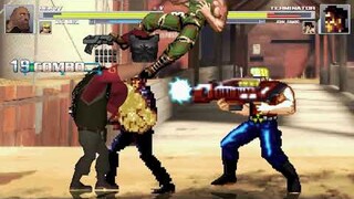 AN Mugen #226: Heavy Weapons Guy & Duke Nukem VS Terminator & John Rambo