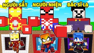 JACK THỬ THÁCH 24 GIỜ XÂY HẦM BÍ MẬT SIÊU ANH HÙNG TRONG MINECRAFT*NGƯỜI NHỆN, NGƯỜI SẮT, DR.STRANGE