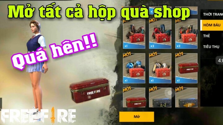 Free Fire | Mở Tất Cả Hộp Quà Vật Phẩm Trong Shop Và Cái Kết | Meow DGame