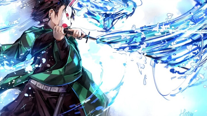 [Demon Slayer/Tanjiro Super Burning Card (Heian-kyo)] This is called water breathing!