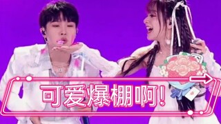 【周深& 美依礼芽 】同框可爱爆棚啊，两人是有什么鞠躬kpi在身上吗哈哈哈哈！