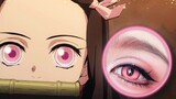 [Aguang's Makeup] Demon Slayer Kaomen Nezuko Eye Makeup Tutorial - Teach you to have the protagonist