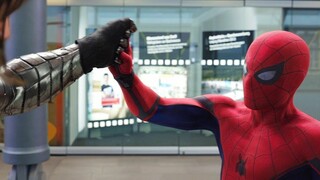 [4K widescreen image quality] When the Winter Soldier meets Spider-Man, I'm too hard!