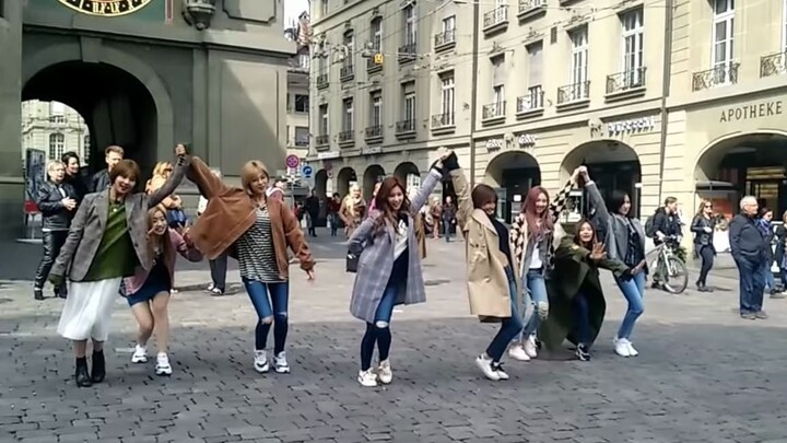 【TWICE】 考古瑞士街头Knock knock饭拍