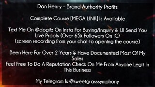 Dan Henry Course Brand Authority Profits download