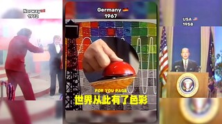 "The world has color from now on" The moment when the TV broadcast screen changes from black and whi