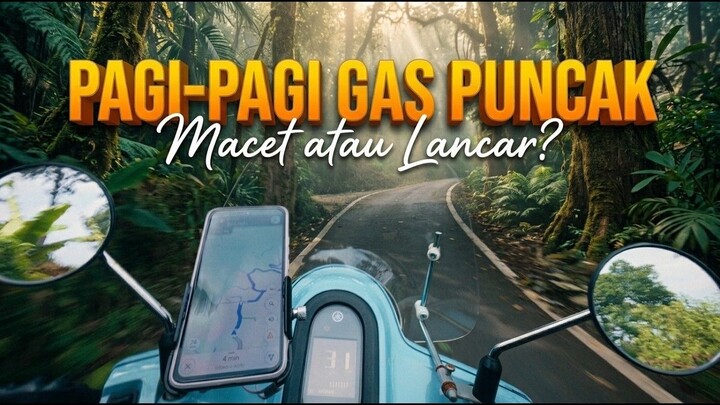 Touring perdana ke Puncak Bogor naik Yamaha Fazio