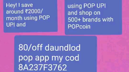 pop scan and pay app use my code