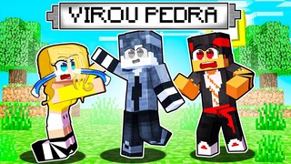 GOTEN VIROU PEDRA no MINECRAFT!