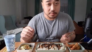 ASMR Shrimp Tempura "Crispy Fried Ebi", Zucchini & Rice Noodles ‐ Eating Sounds