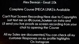 Alex Berman Course Email 10k Download