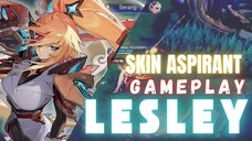 Baru dapet skin Lesley Aspirant, langsung kita coba‼️