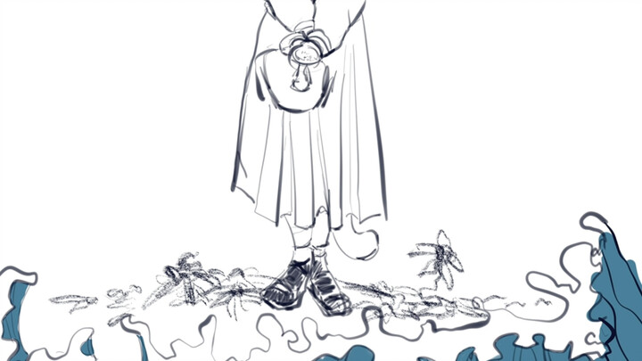 【Hoạt hình từng khung hình bằng Procreate】Một vài suy nghĩ về chính nước nhiễm xạ النووي