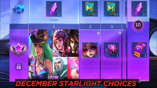 DECEMBER 2022 STARLIGHT SKIN CHOICES CONFIRMED || VEXANA STARLIGHT SKIN - MLBB NEW SKIN 2022