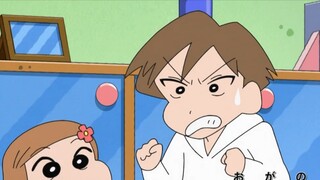 Hiroshi's brother, Saeshi, is happy to be a father, and Shin-chan accidentally has a cousin.