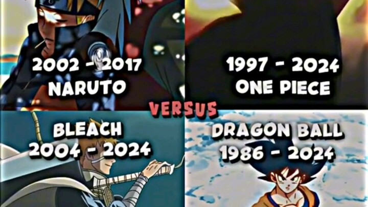 naruto vs one piece vs bleach vs dragon ball terms of writing