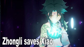 Zhongli saves Xiao Cinematic - Genshin Impact 2.7 Perilous Trail [HD 1080P]