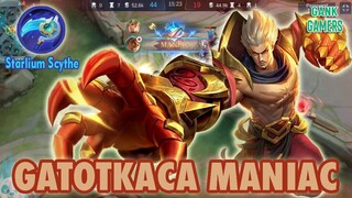 AUTO MANIAC!!! Sekali Tabok, Build Gatotkaca pakai Item Baru!!! ~ Top Global Gatotkaca MLBB