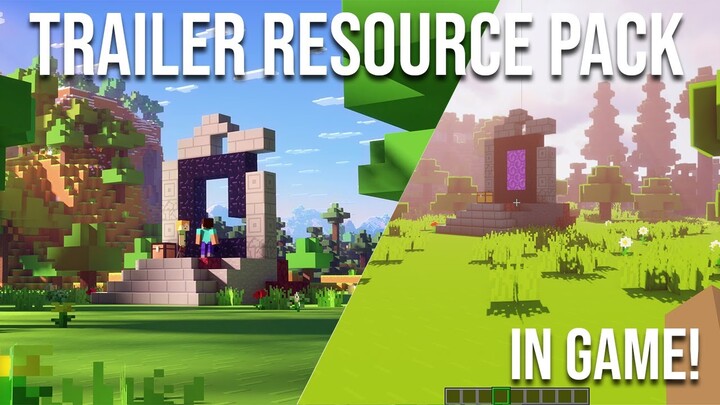 Minecraft Trailer Resource Pack 1.18 / How to make your Minecraft look like the Animation Trailers