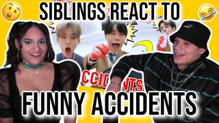 Siblings react to Kpop Idols Funniest Fails And Accidents| REACTION 😂👀