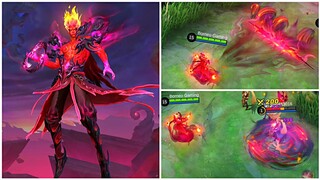 VALIR INFERNAL BLAZE NEW LEGEND SKIN GAMEPLAY - MOBILE LEGENDS: BANG BANG
