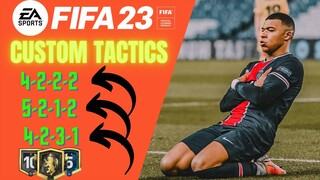 CUSTOM TACTICS IN FIFA 23  4-2-2-2  and 5-2-1-2 and  4-2-3-1 ! 🔥 FIFA 23 Ultimate Team 100% WIN