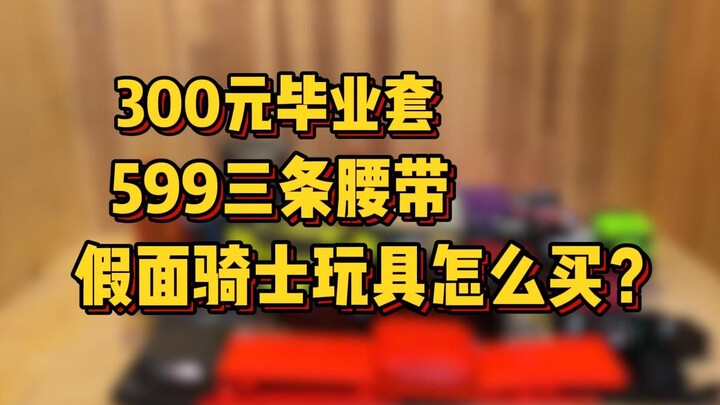 300元就能买到毕业套？可直接抄作业！假面骑士玩具购买推荐！