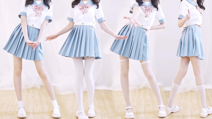 زي المدرسة اليابانية بطول 167 سم ~ مقارنة طول الجوارب البيضاء ✨ أي طول يخطف القلب أكثر؟