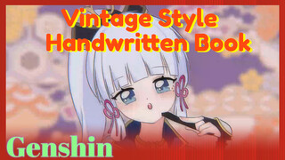 Vintage Style Handwritten Book