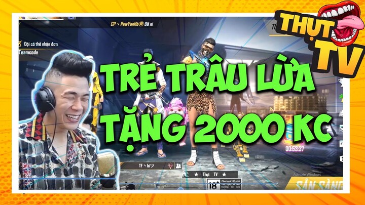 THỤT TV BỊ TRẺ TRÂU LỪA CÓ '' ÔNG CHÚ '' LÀM Ở GARENA TẶNG CHO 2000 KIM CƯƠNG