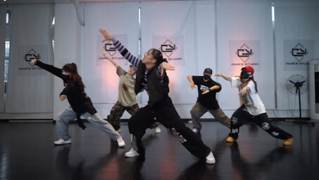 CUFF IT The song is upbeat, but the dance is exhausting