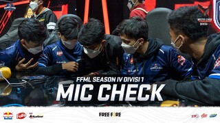 MIC CHECK FFML SEASON IV DIVISI 1