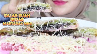 ASMR SALAD BUAH SEGAR PAKE MARTABAK MINI | ULUL ASMR MUKBANG INDONESIA