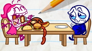 Pencilmate in a Furious Food Fight!