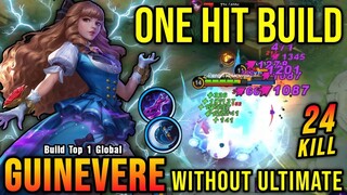 24 Kills!! Guinevere New One Hit Build without Ultimate!! - Build Top 1 Global Guinevere ~ MLBB