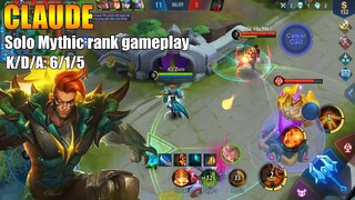 Solo Mythic rank gameplay - CLAUDE | Road to top1 global Squad Season15