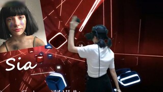 (เกม Beat Saber) ท่าทางสุดเท่ห์เพลง The Greatest ความยากระดับมืออาชีพ