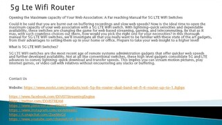 5g Lte Wifi Router
