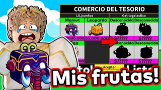 TRADEANDO a CIEGAS en BLOX FRUITS pero EXTRA DIFICIL