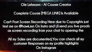 Ole Lehmann  course - AI Course Creator download