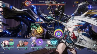 Honkai impact Star Rail Hyacine & Phainon Fight Sublime Radiant Avatar of the Boss Part 3