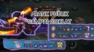 Prank publik sampai dapet coklat sekebon🤌,Karina gameplay, bantu ramein, like, komen share