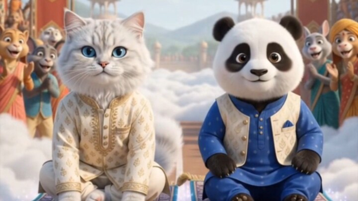 Cat vs Panda 🐼 | Who will win ?