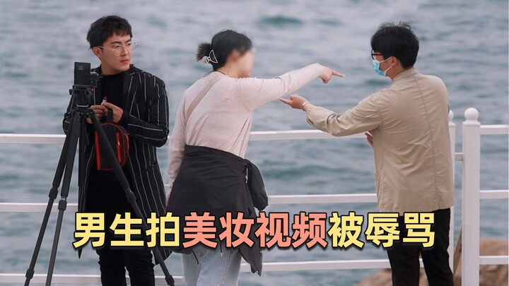 "Don't push me to take action"—Boy publicly berated for filming makeup tutorial, girl gives a fierce