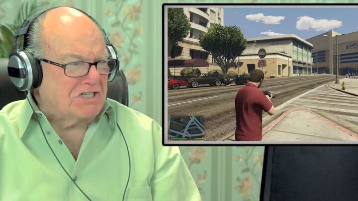 Hilarious! When you let grandma and grandpa play GTA 5...